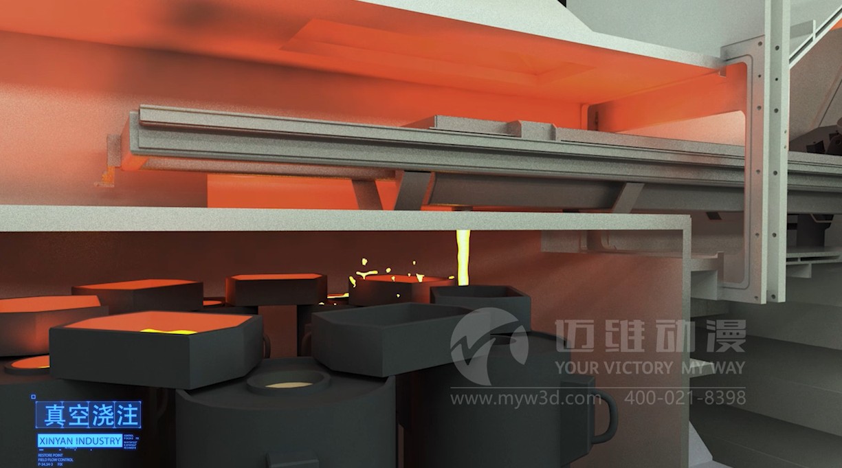 真空炉生产工艺三维动画-生产工艺三维动画-锅炉行业三维动画 