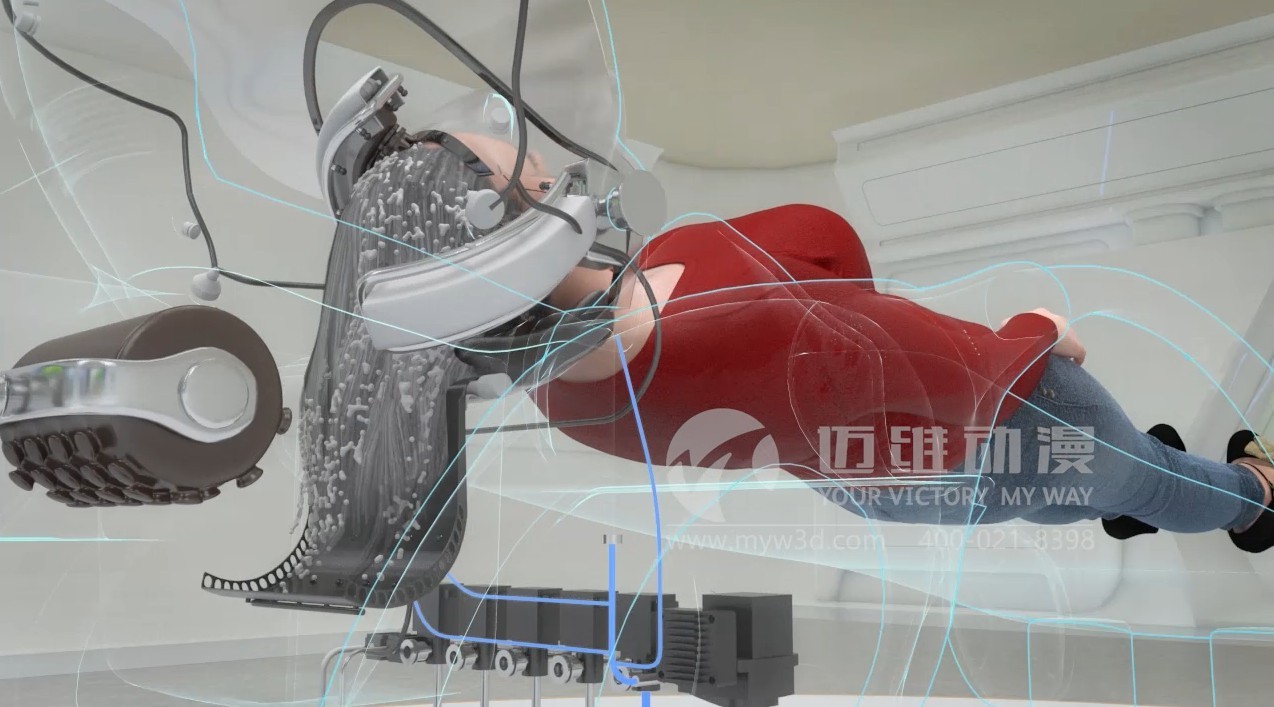 自动化设备三维动画-自动染发设备产品三维动画-机械设备动画制作 