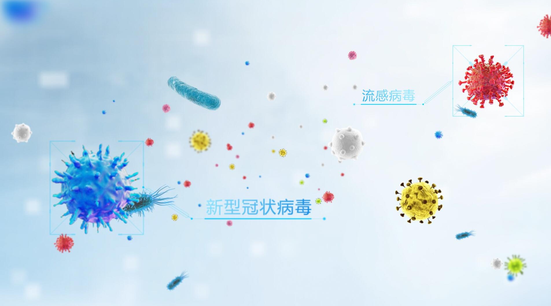 除菌服务三维宣传片 新型冠状病毒 空气净化 