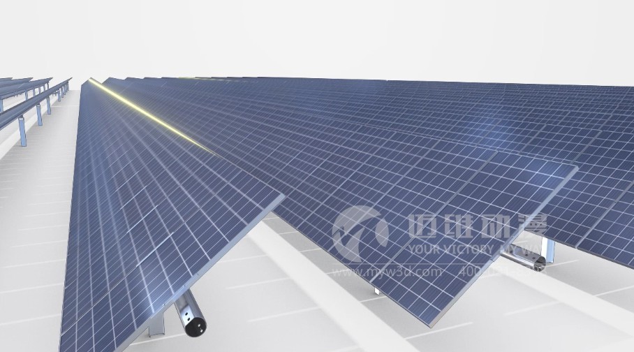 太阳能光伏产业三维动画-光伏行业三维动画 