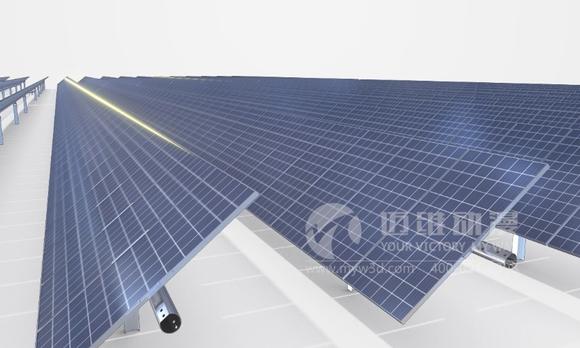 太阳能光伏产业三维动画-光伏行业三维动画 