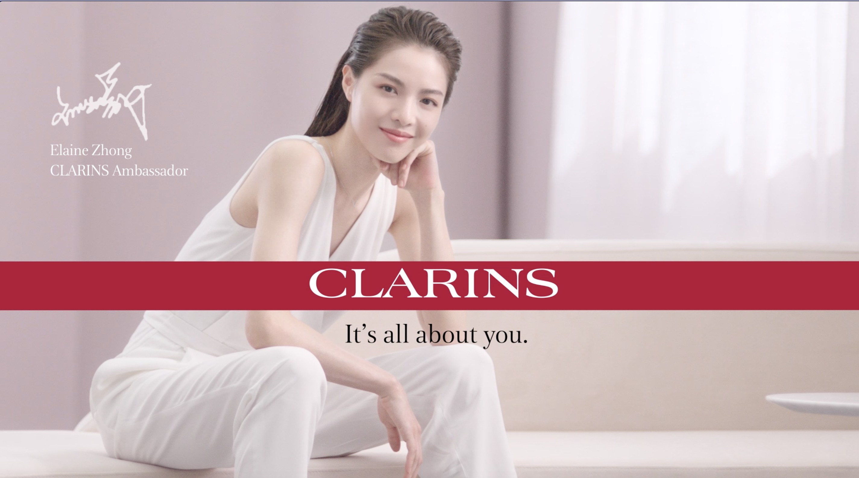CLARINS with ZHONG CHUXI 