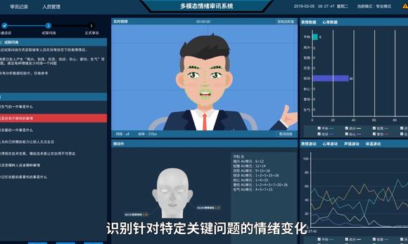 人脸识别系统软件动画     人工智能动画 