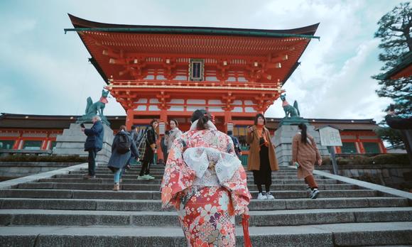 创意混剪日本游 富士山下的樱花 日本站 