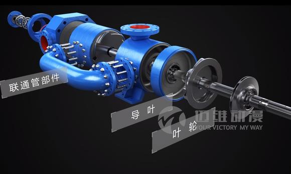 多级离心泵产品演示三维动画-泵行业三维动画-上海产品动画制作 