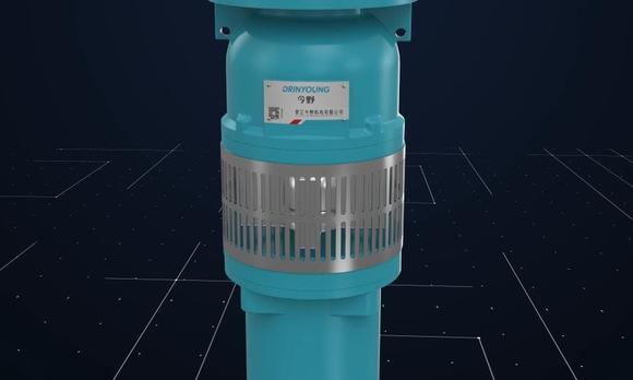 污水泵三维动画制作液体模拟 