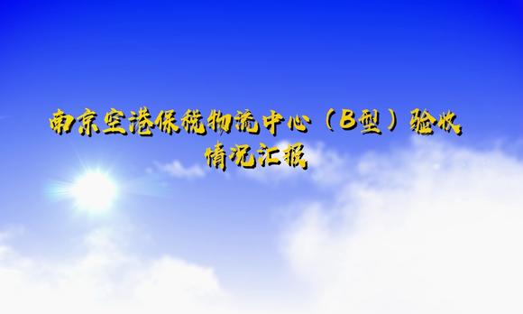 南京空港保税物流中心B型验收情况汇报 